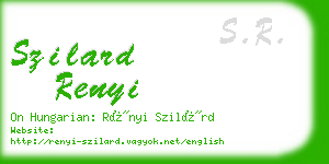 szilard renyi business card